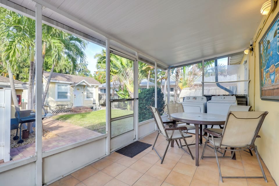 Screened-In Porch | Outdoor Dining Area | Washer & Dryer | Yard Space (Shared)