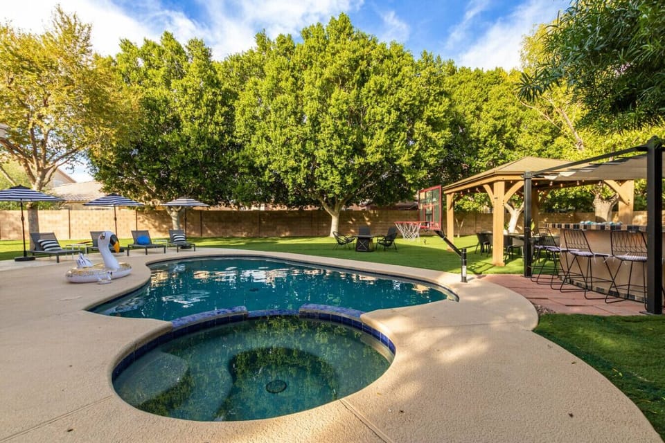 Unwind in the hot tub after a day exploring AZ!