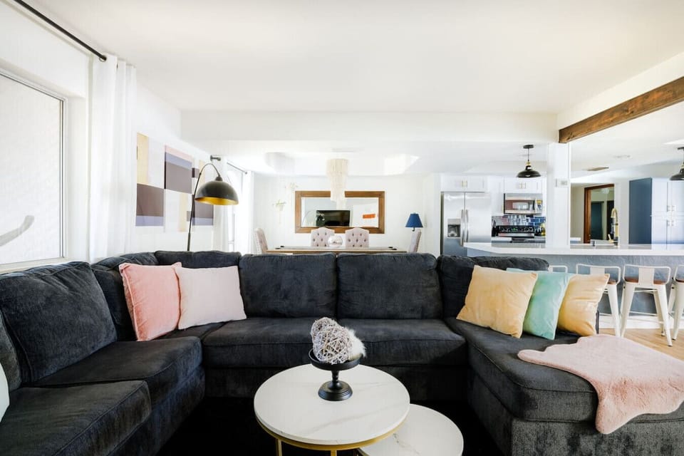 Cozy living room to unwind after a day out