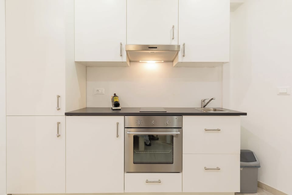 Fridge, oven, stovetop, cookware/dishes/utensils