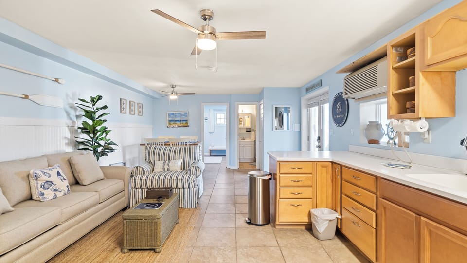 Open concept Kitchen, Living Room, and Dining Room