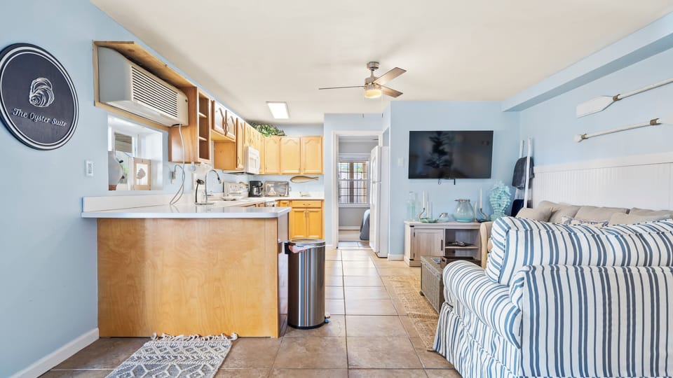 Open concept Kitchen, Living Room, and Dining Room