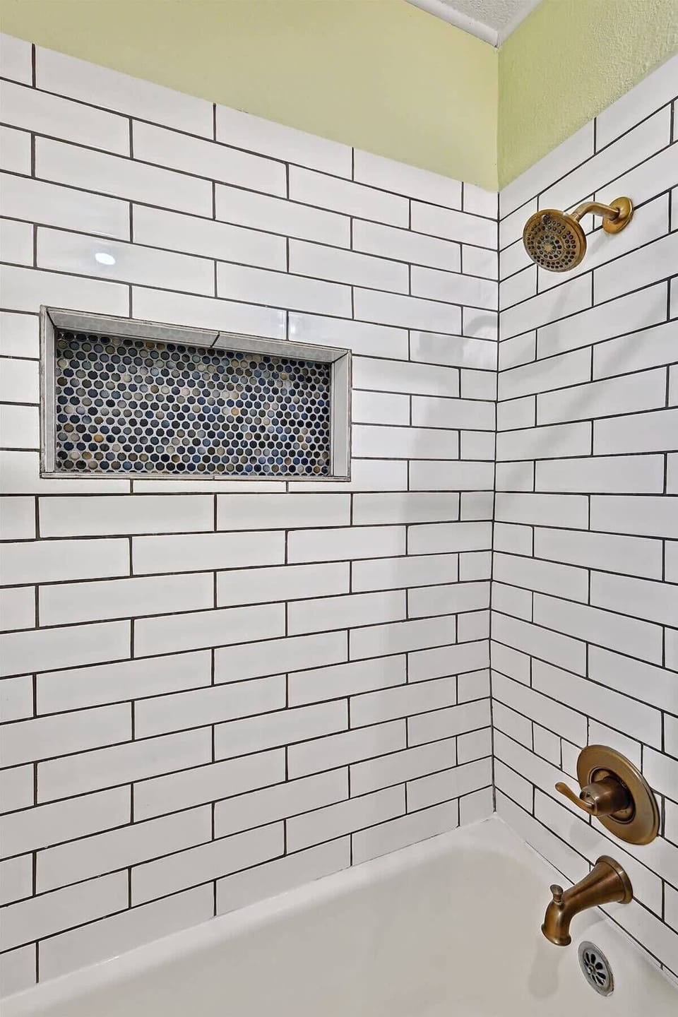 Modern shower with stylish finish