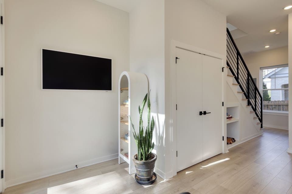 Bright interiors.