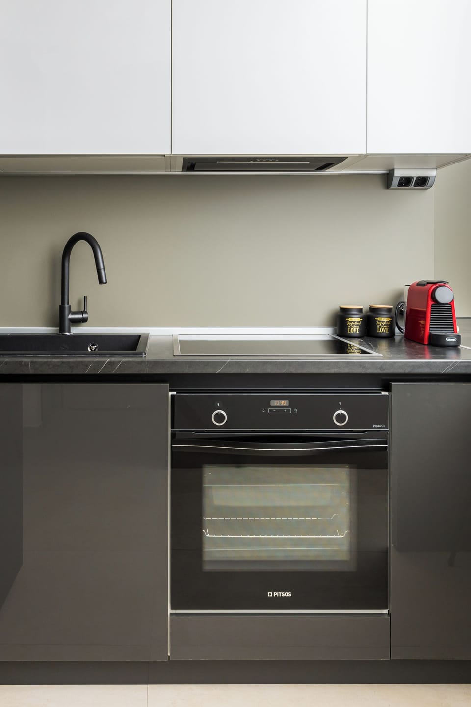 Apartment, Balcony, City View | Private kitchen | Espresso maker, coffee/tea maker, electric kettle, highchair