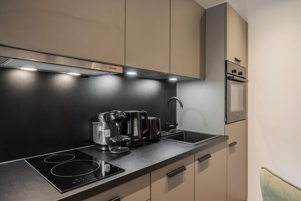 Apartment | Private kitchen | Fridge, oven, dishwasher, electric kettle
