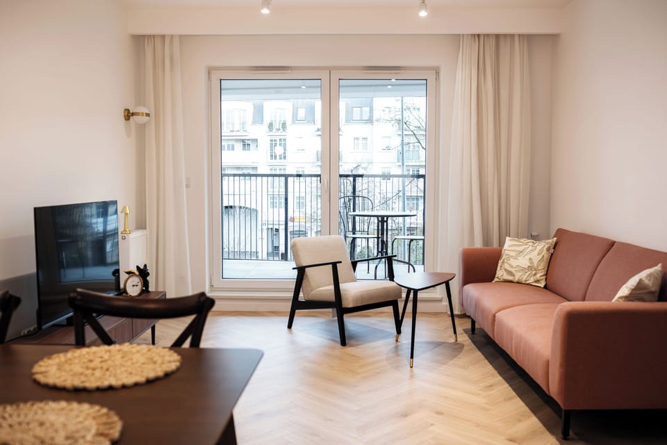 Apartment, Balcony | Living room | Flat-screen TV