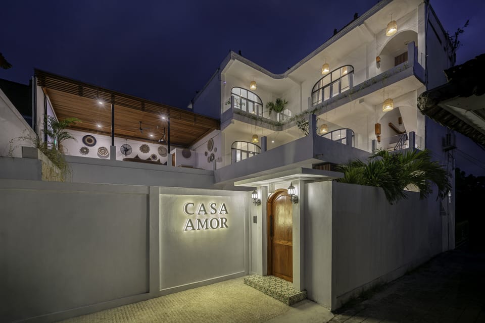 Front of property - evening/night