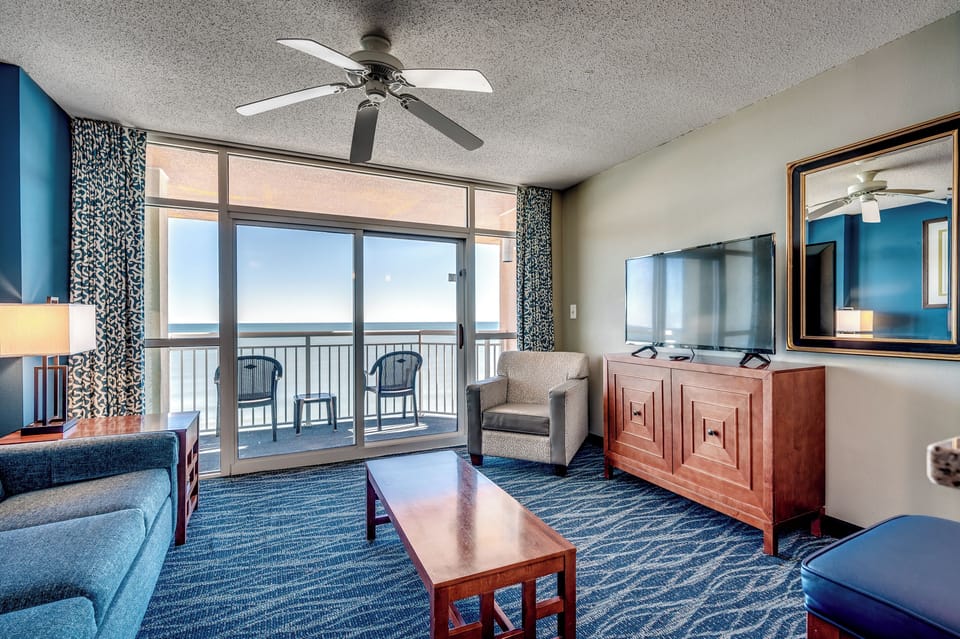Living room with balcony access