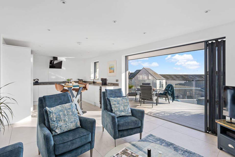 The living area at Estuary View and the kitchen/ dining room - Estuary View