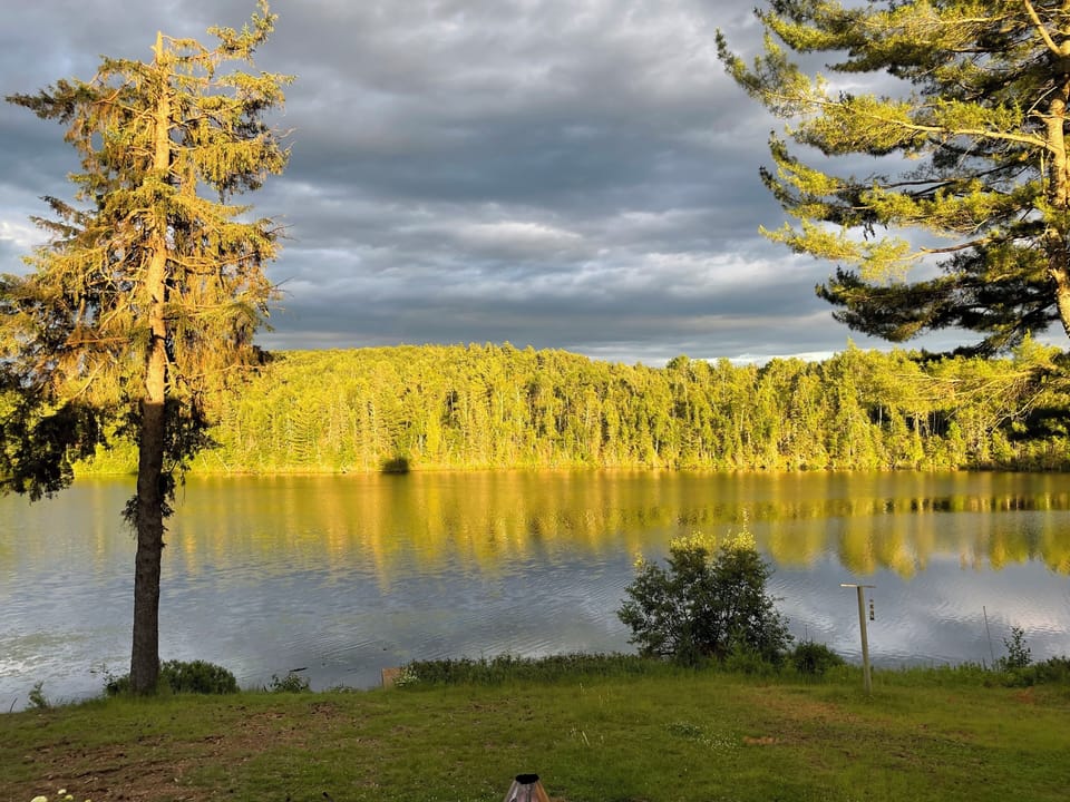 Lake seen from the chalet