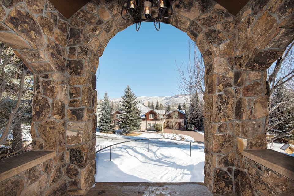 MAGICAL WINTER VIEWS FROM THE FRONT DOOR
