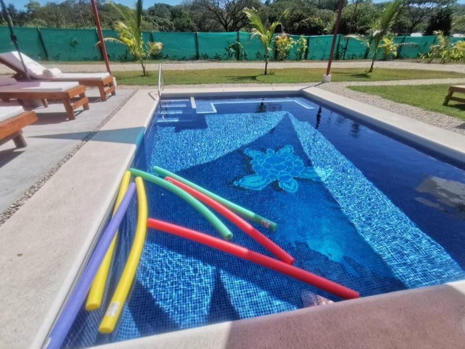 Pool with noodles