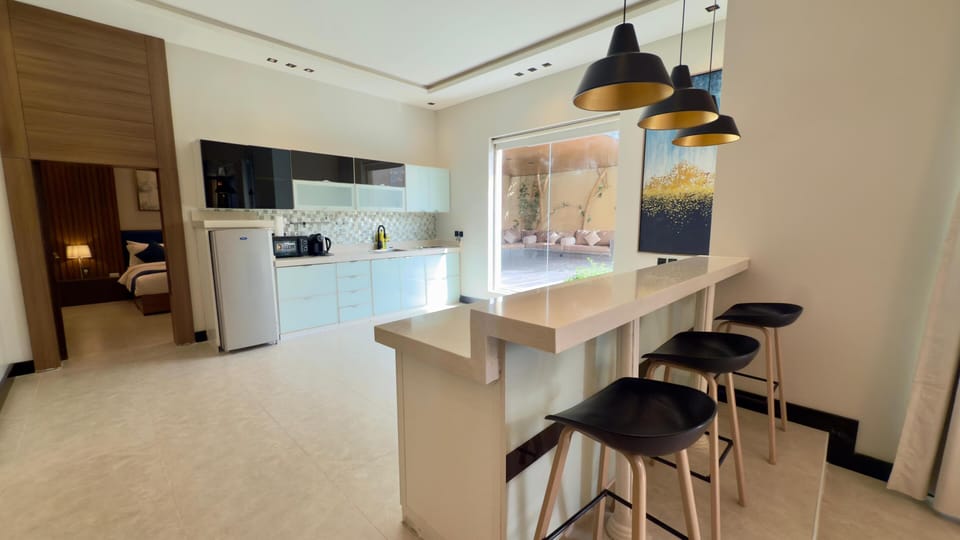 Luxury Villa, Patio, Garden View | Private kitchen | Mini-fridge, microwave