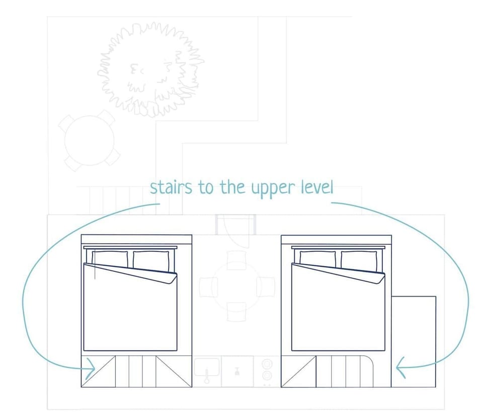 Floor plan of the upper floor