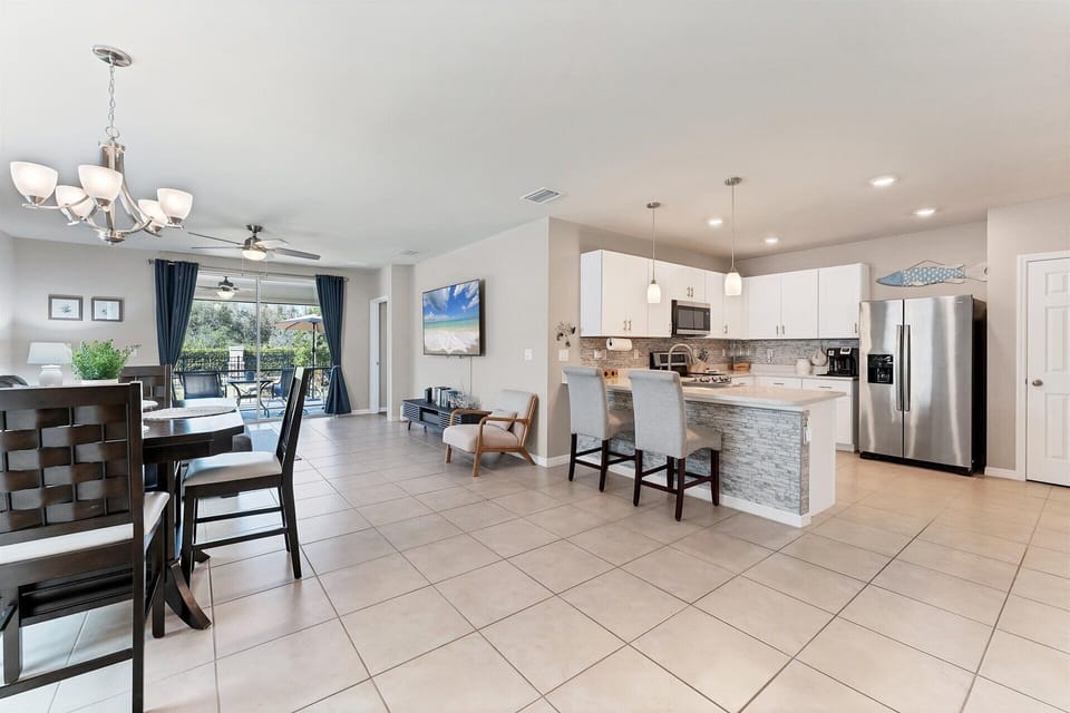 Bright, open living space