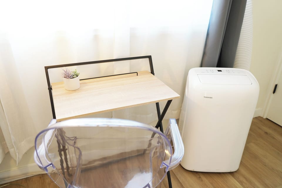 Bright & functional nook - work, study, or play in this family-friendly rental.