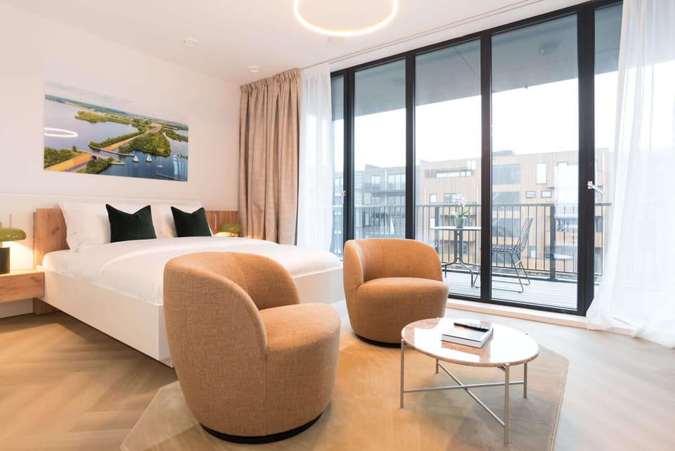 Bedroom and sitting area