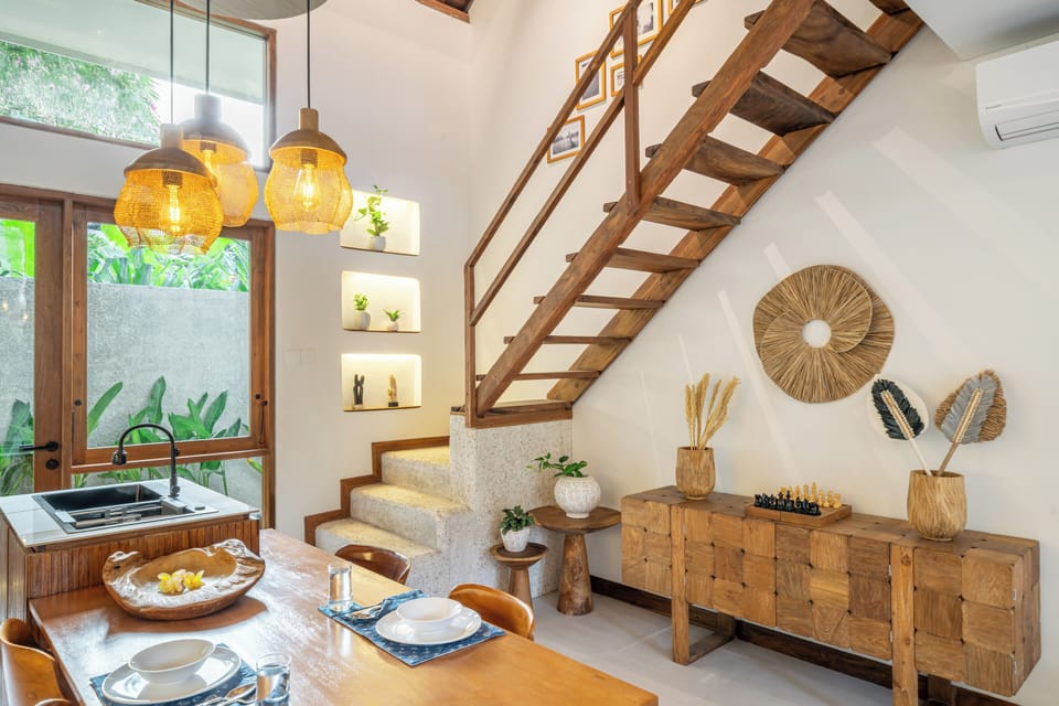 Deluxe Villa | Private kitchen | Full-size fridge