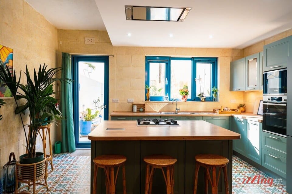 The open plan space