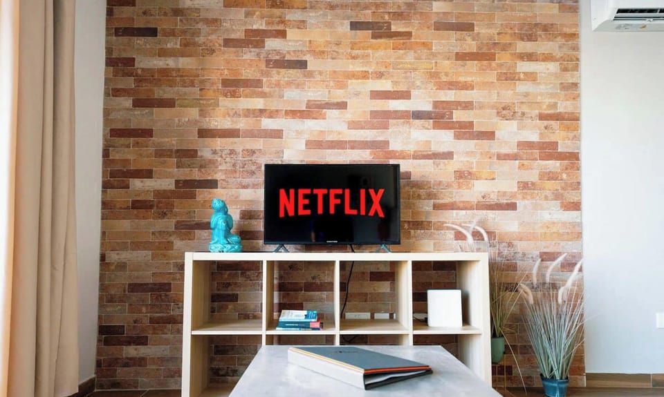 Living room with Smart Tv