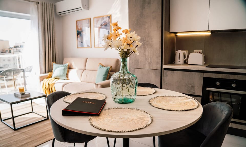 The dining area