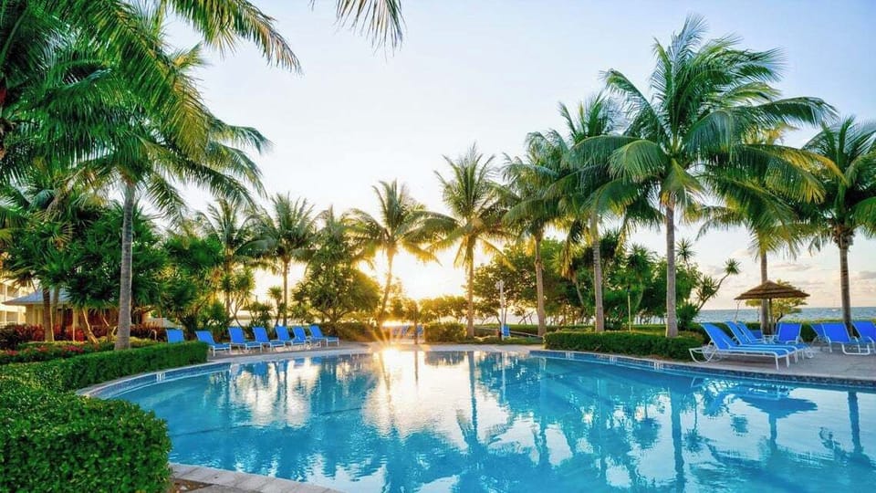 Oasis Pool with sunrise
