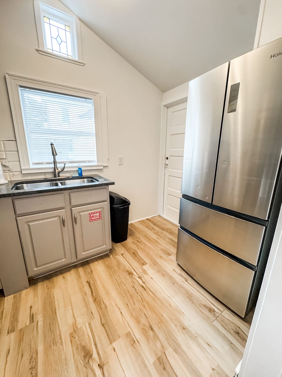 Full-size refrigerator for all your snacks and groceries.