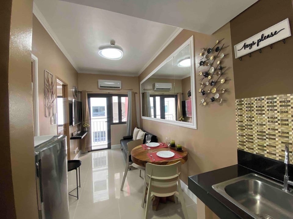 View of Dining and Living area 