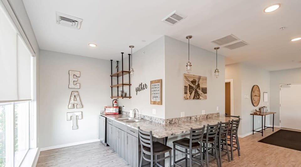 Communal dining area