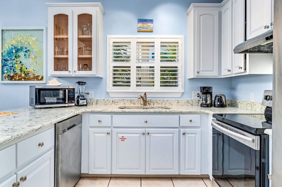 A starter supply of amenities are provided