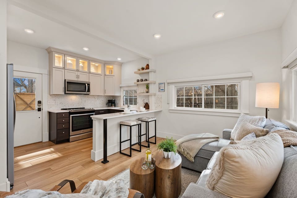 Dining Area | Breakfast Bar with Seating for 2!