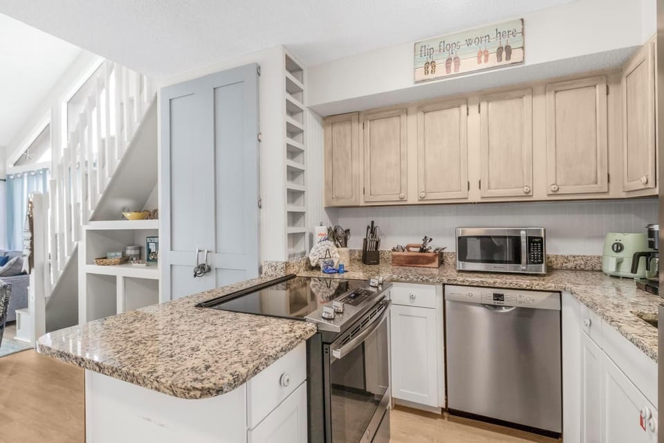 Fully stocked kitchen