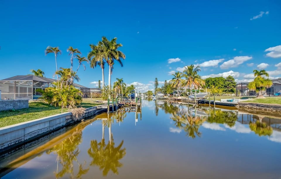 Canal behind home