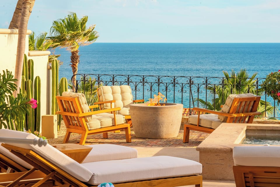 Alegre 3 - fire pit area with beach view
