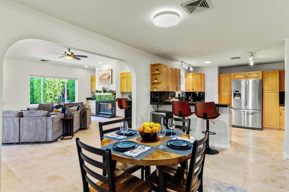 Two dining rooms