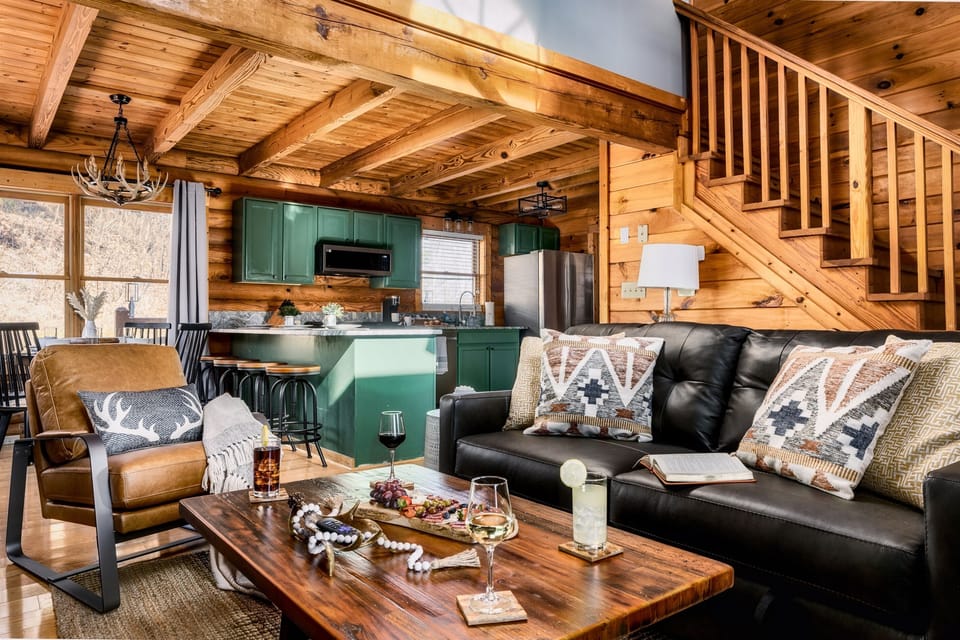 The open concept enables everyone to be together even when prepping meals