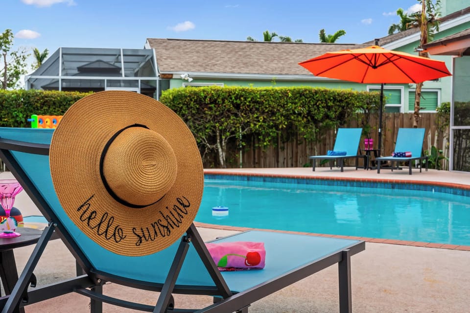Hello sunshine! A Pool Like No Other! This luxurious pool offers an unforgettable experience, featuring modern design and tranquil surroundings.