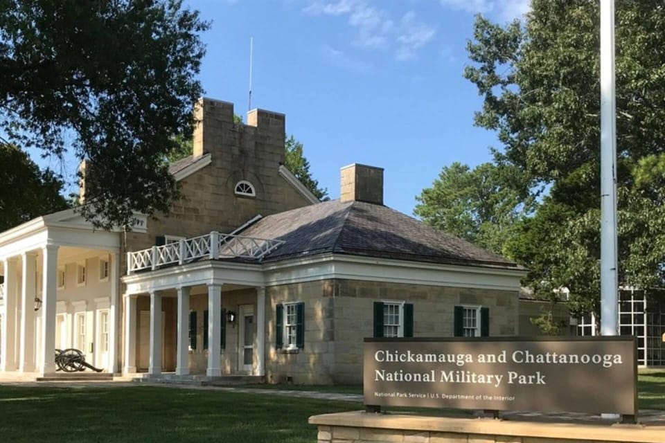 Less than 100 yards away, the visitor center building houses many exhibits about the battle, as well as the well-known Claude Fuller Gun Collection.