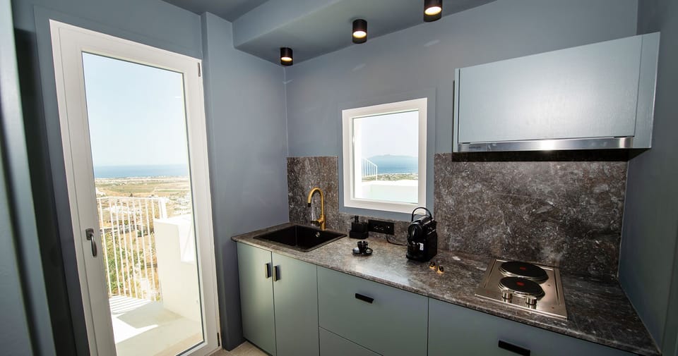 Deluxe Suite, Balcony | Private kitchen | Fridge, stovetop