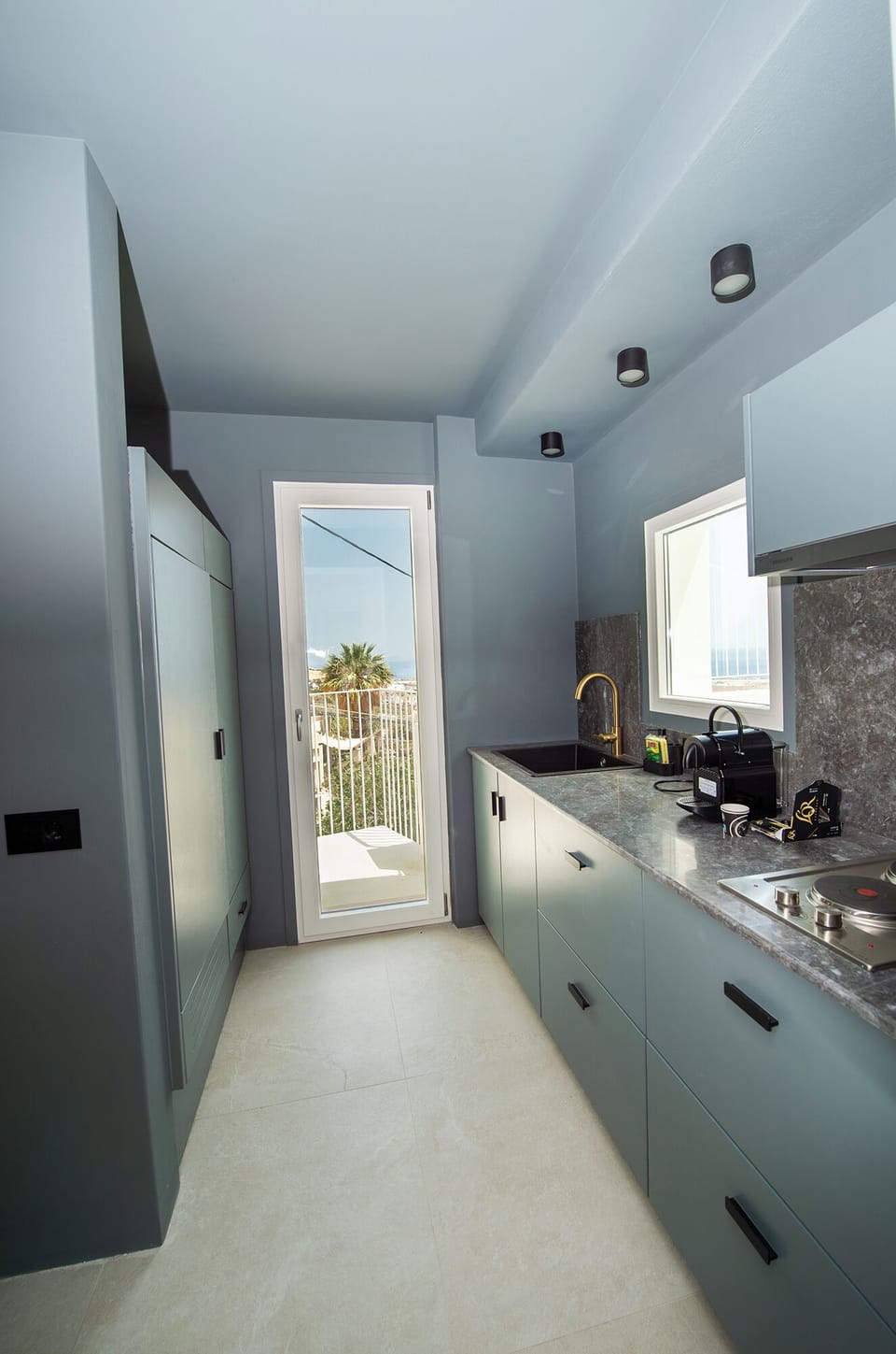 Deluxe Suite, Balcony | Private kitchen | Fridge, stovetop