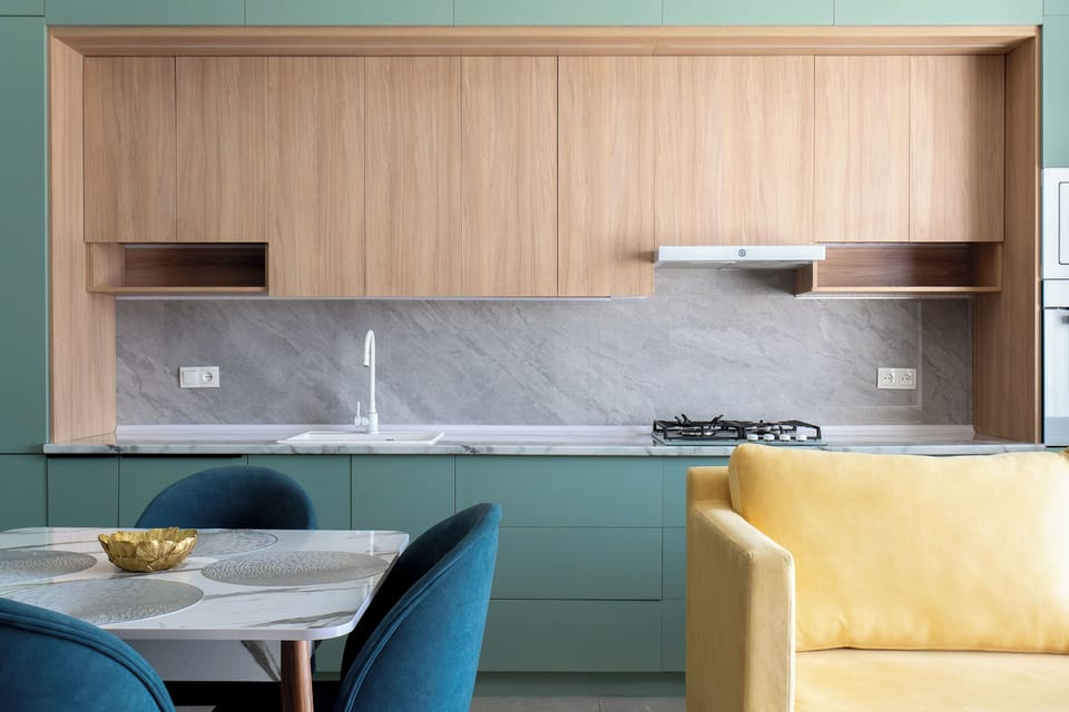 Luxury Apartment, Balcony, Park View | Private kitchen | Fridge, microwave, stovetop, electric kettle