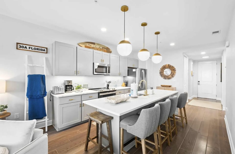 Condo, Multiple Beds (Gulf Place Residences 203) | Private kitchen | Oven, toaster