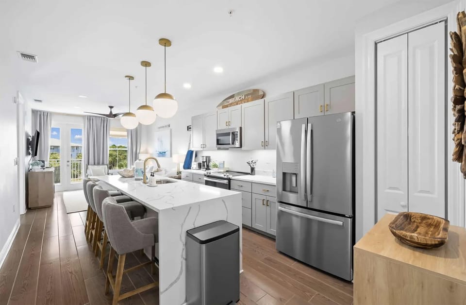 Condo, Multiple Beds (Gulf Place Residences 203) | Private kitchen | Oven, toaster