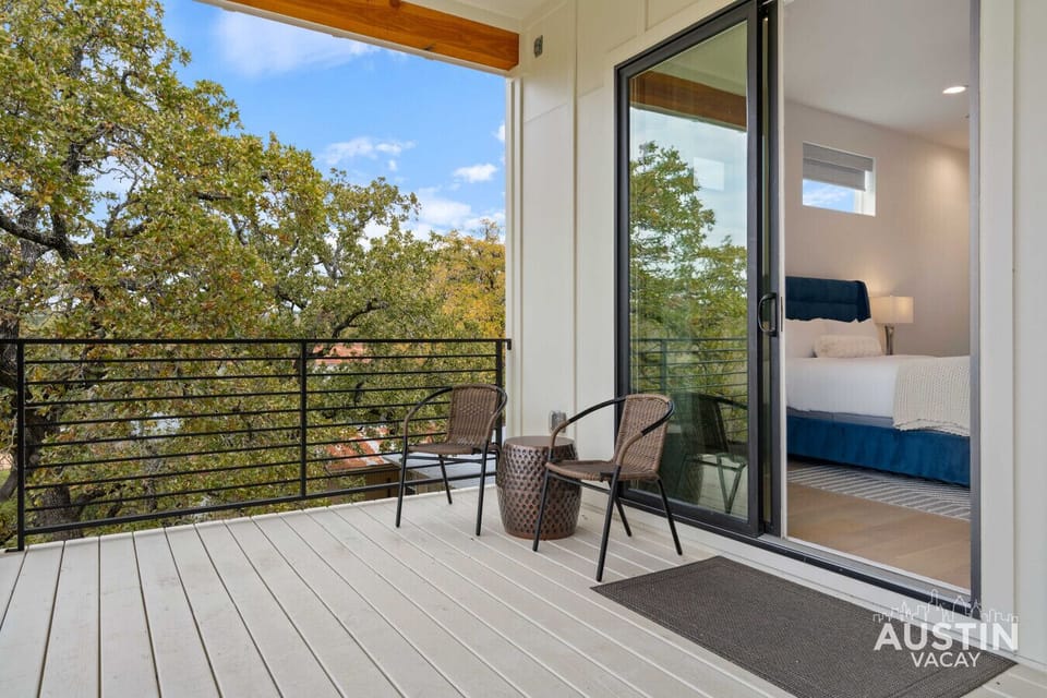 Your personal balcony: the perfect spot for morning coffee, evening wine, (Or you know, scrolling through your phone.)