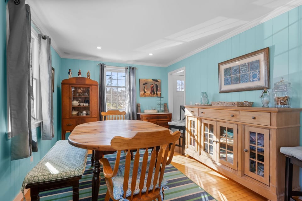 Dining area leading toward front of house