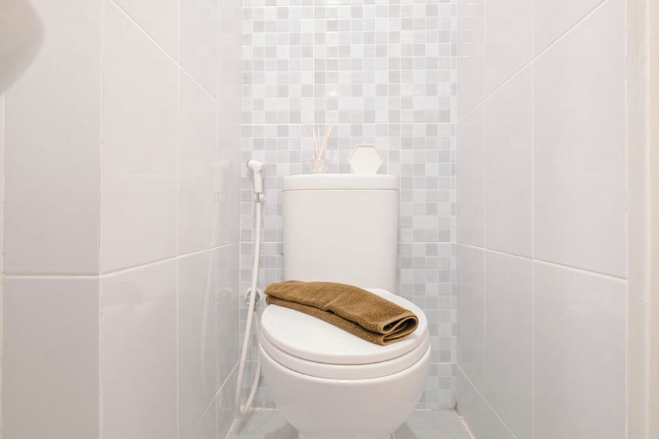 Studio | Bathroom | Shower, towels, soap, shampoo