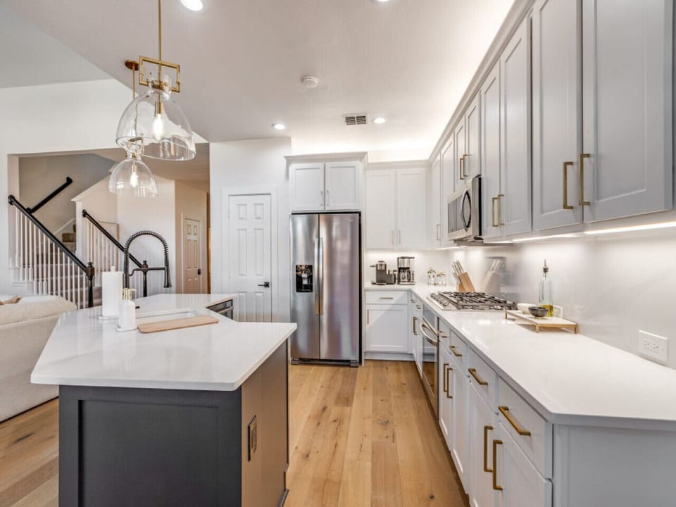 Fully stocked kitchen. Everything you need to prepare meals