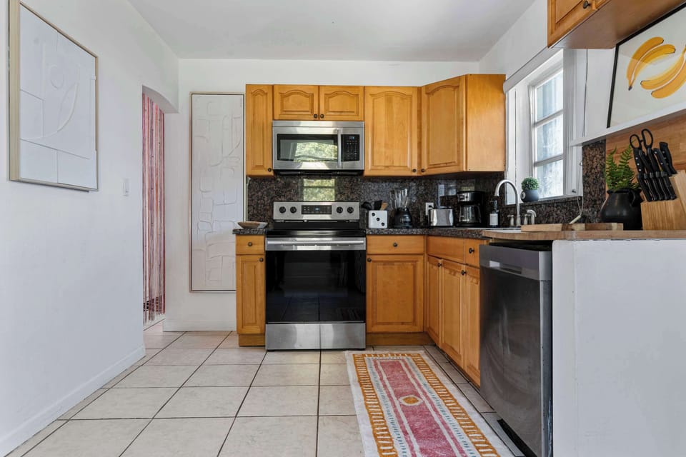 lots of space to stay and in and cook a meal at home