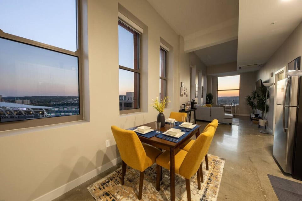 Dining room with views inside stadium